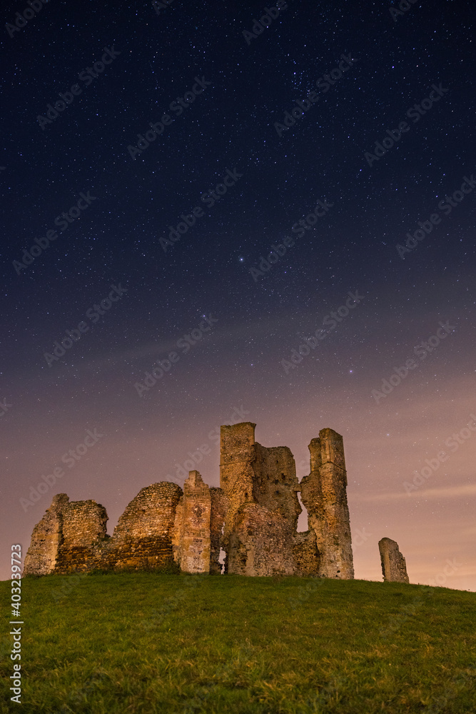 Curch of St. James ruins under the stars