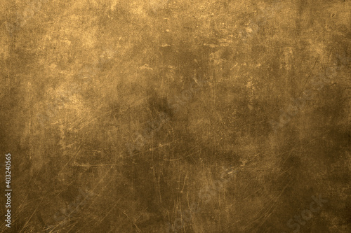 Golden grunge metal texture