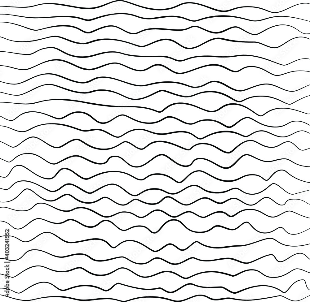 Abstract pattern with hand drawn waves. Abstract pattern with hand drawn waves.