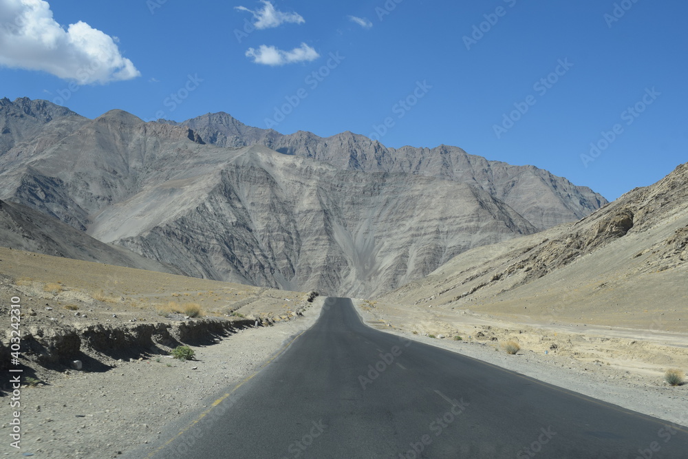 mountain road in the mountains