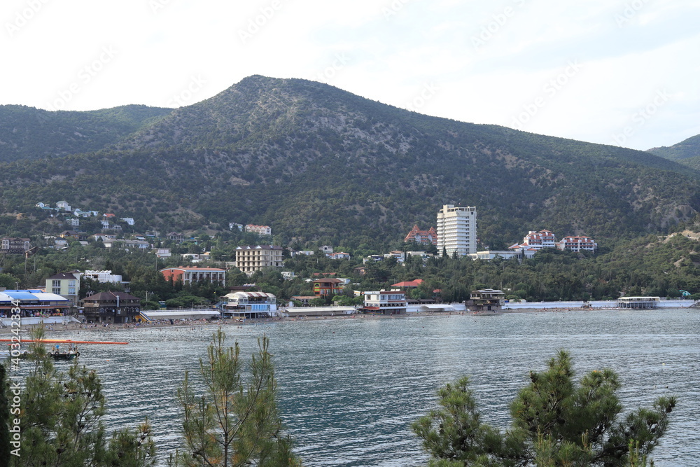 Sea view of the village