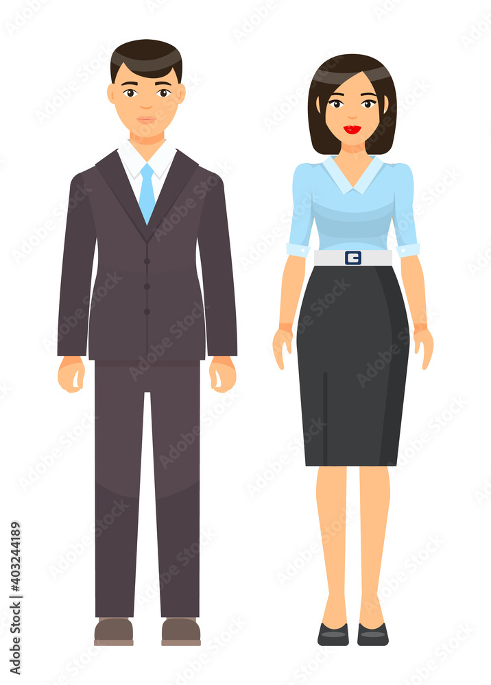 Collection of vector cartoon characters. Businesswomen and businessmen with different style office cloth, haircuts. Set of businesspeople wearing office suit, accessories. Dresscode of business person Collection of vector cartoon characters. Businesswomen and businessmen with different style office cloth, haircuts. Set of businesspeople wearing office suit, accessories. Dresscode of business person