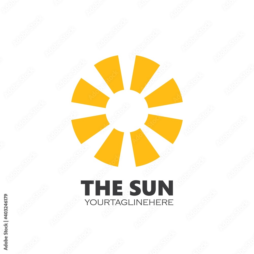 Fototapeta premium sun ilustration vector icon design