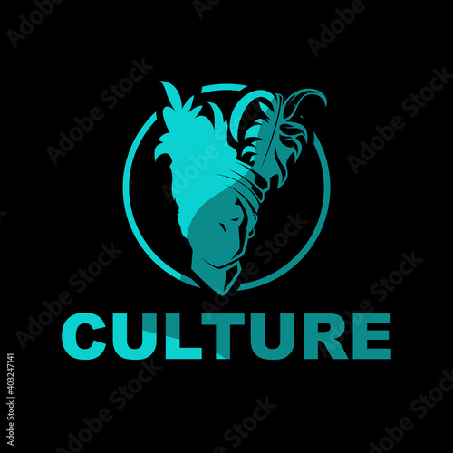 Local Culture Logo Design Vector