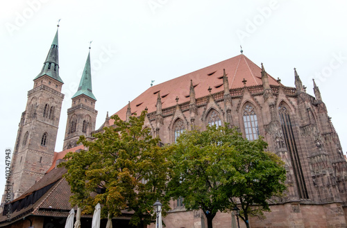 St. Lawrence's Church is one of the most know church in Germany. Twin tower gothic church was built at 14th century.