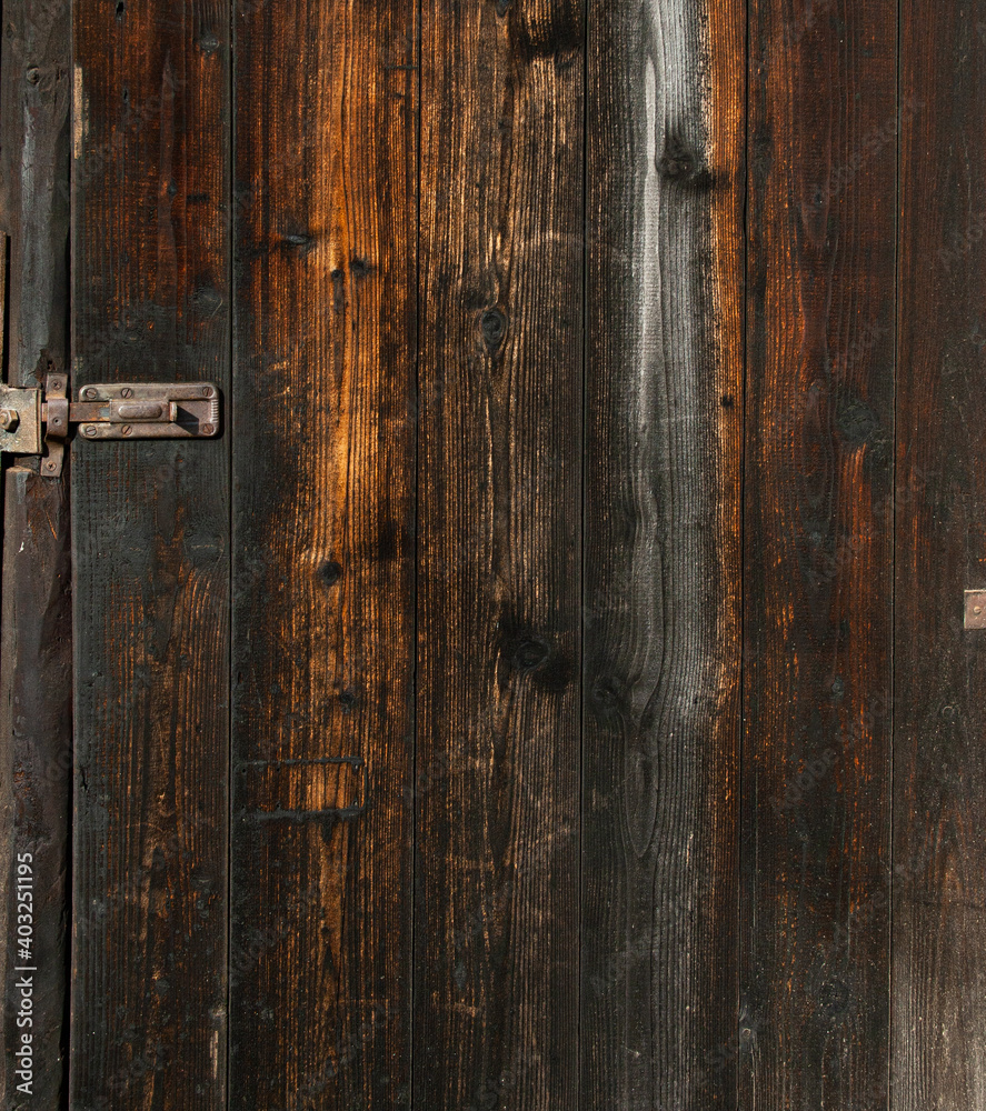 old wooden door