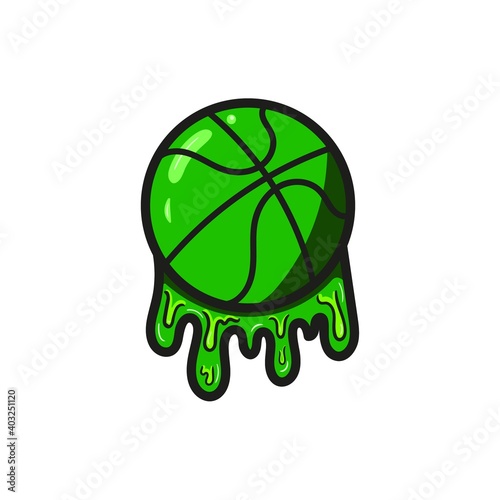 Obraz na płótnie Super toxic basketball