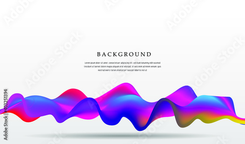 3d full color trendy background