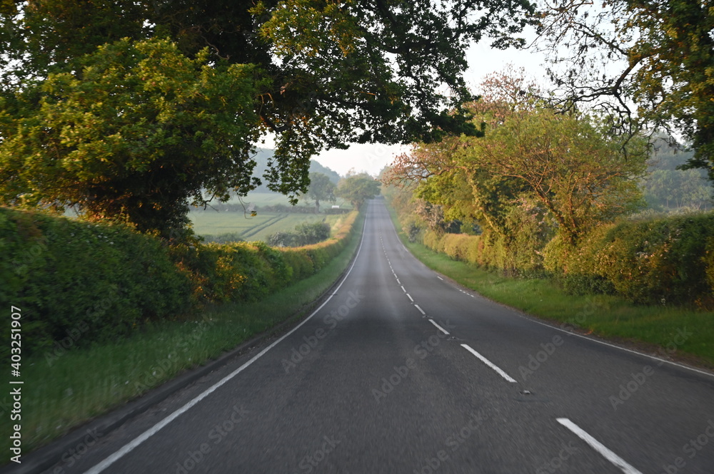 Road in the countryside Road in the countryside