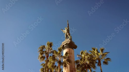 Pan around Puerto Banus Landmark