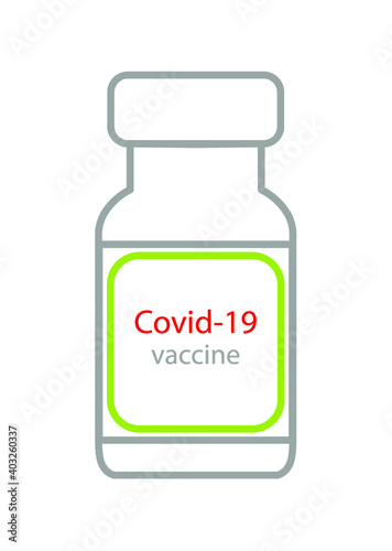 Bottle of vaccine Covid-19