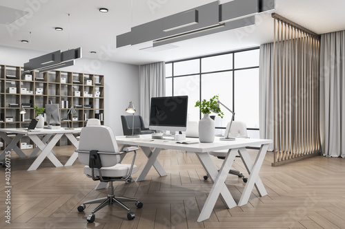 Modern office in hipster style interior