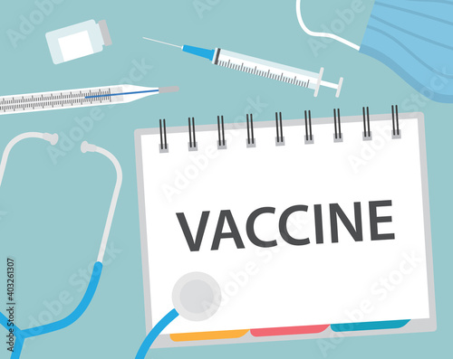 vaccine medical concept - vector illustration