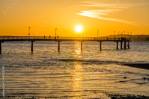 Pier And Golden Sky 4