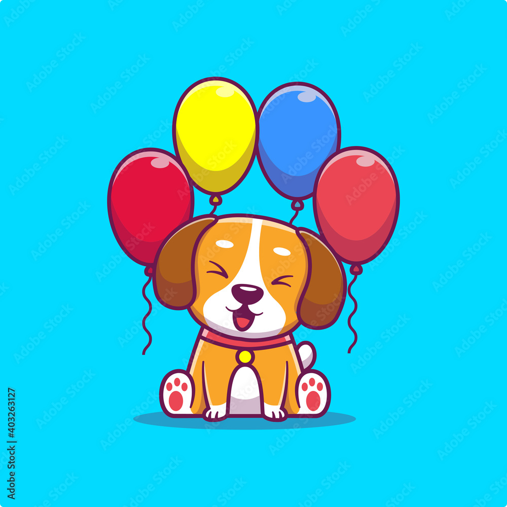 Premium Vector  Balloon vector illustration. cartoon balloon