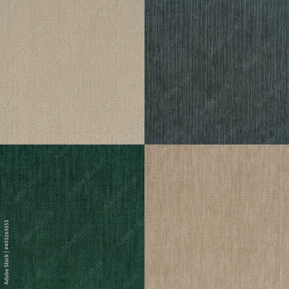 Fototapeta premium Natural cloth background collection, 3D render illustration