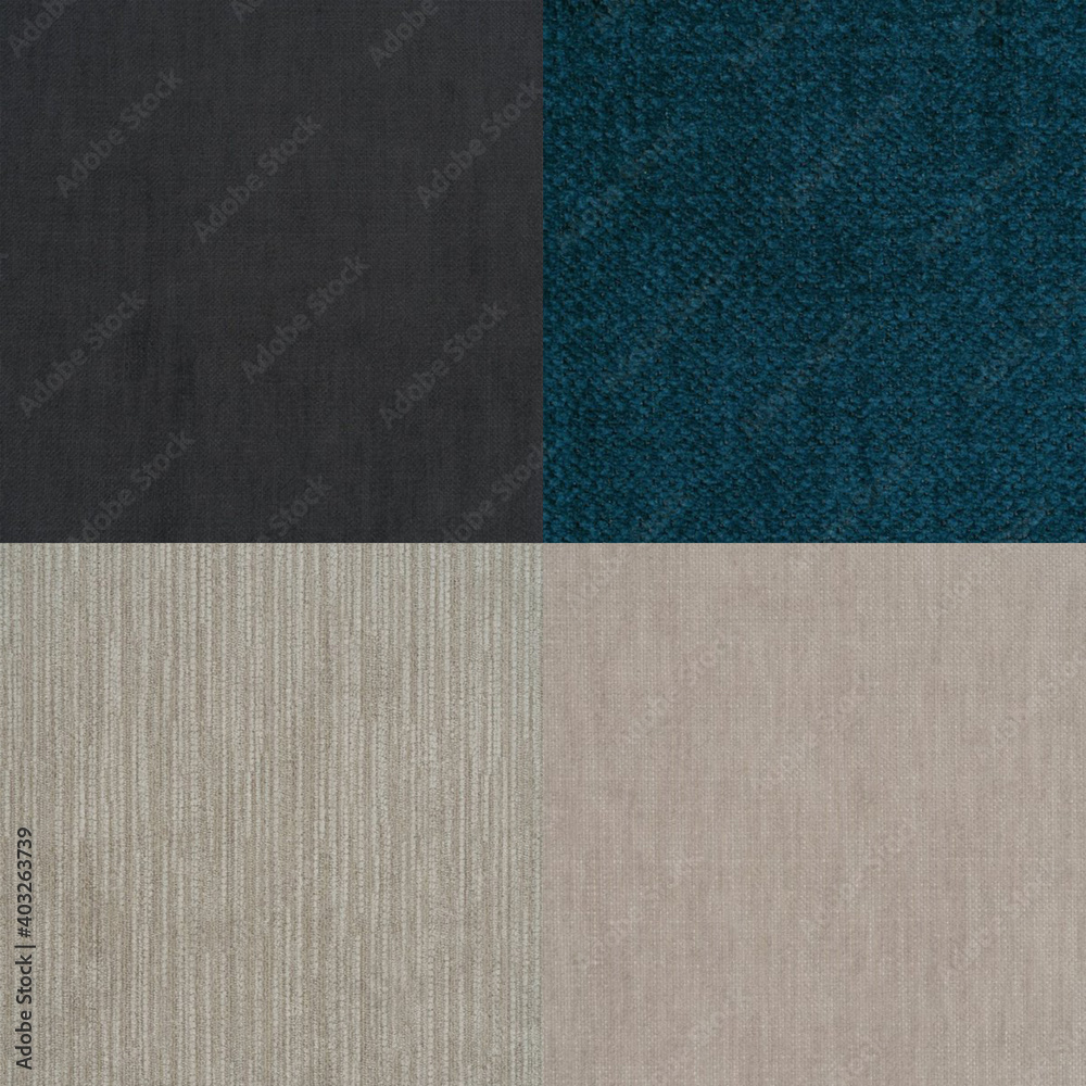 Fototapeta premium Natural cloth background collection, 3D render illustration