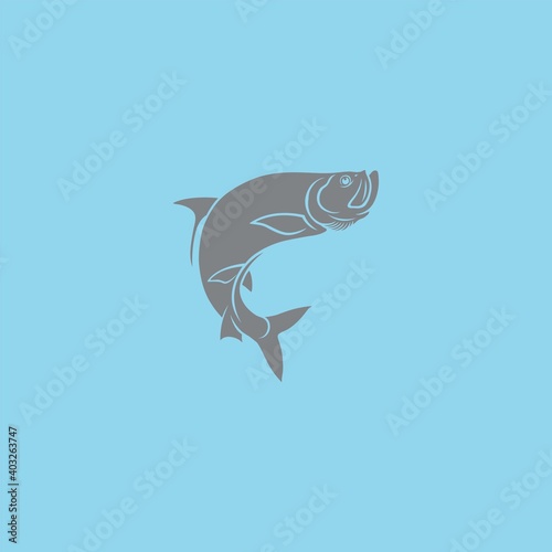 Image fish tarpon logo