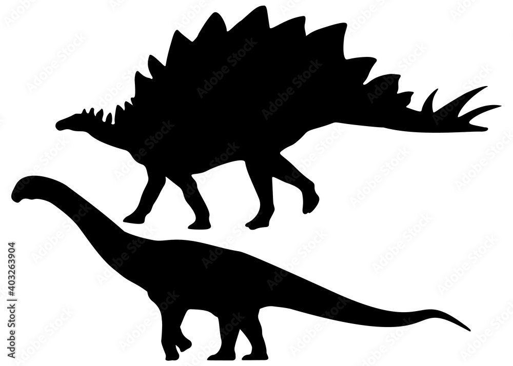 Dinosaurs Stegosaurus, Allosaurus, Velociraptor in the set.