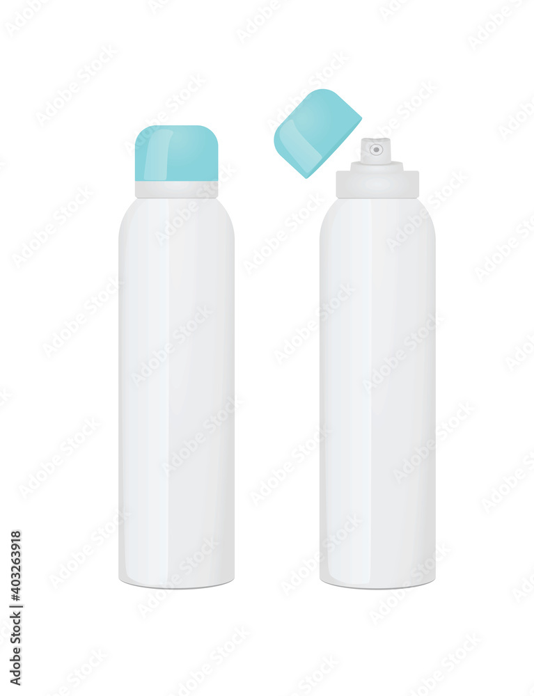 White deodorant bottle. vector illustration White deodorant bottle. vector illustration