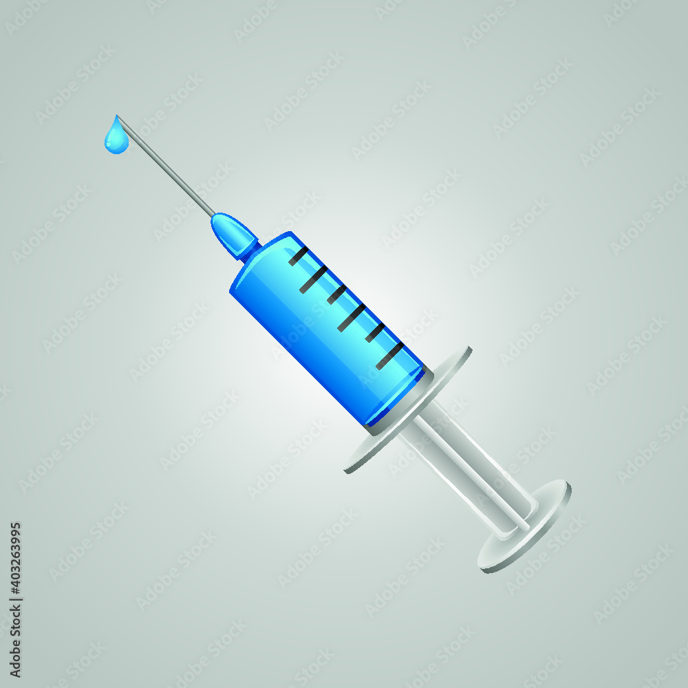 Syringe realistic icon. Vector illustration Syringe realistic icon. Vector illustration