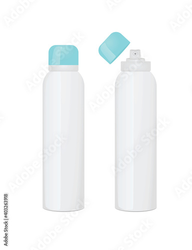 White deodorant bottle. vector illustration