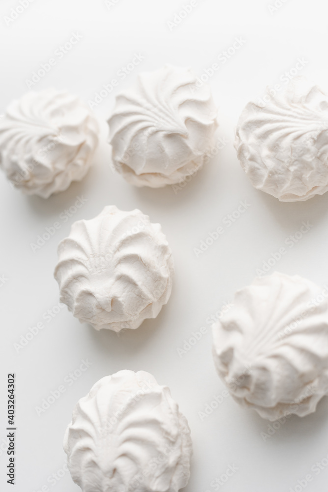 white marshmallow on white background white marshmallow on white background
