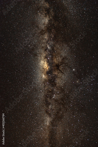 milky way in the sky of peru