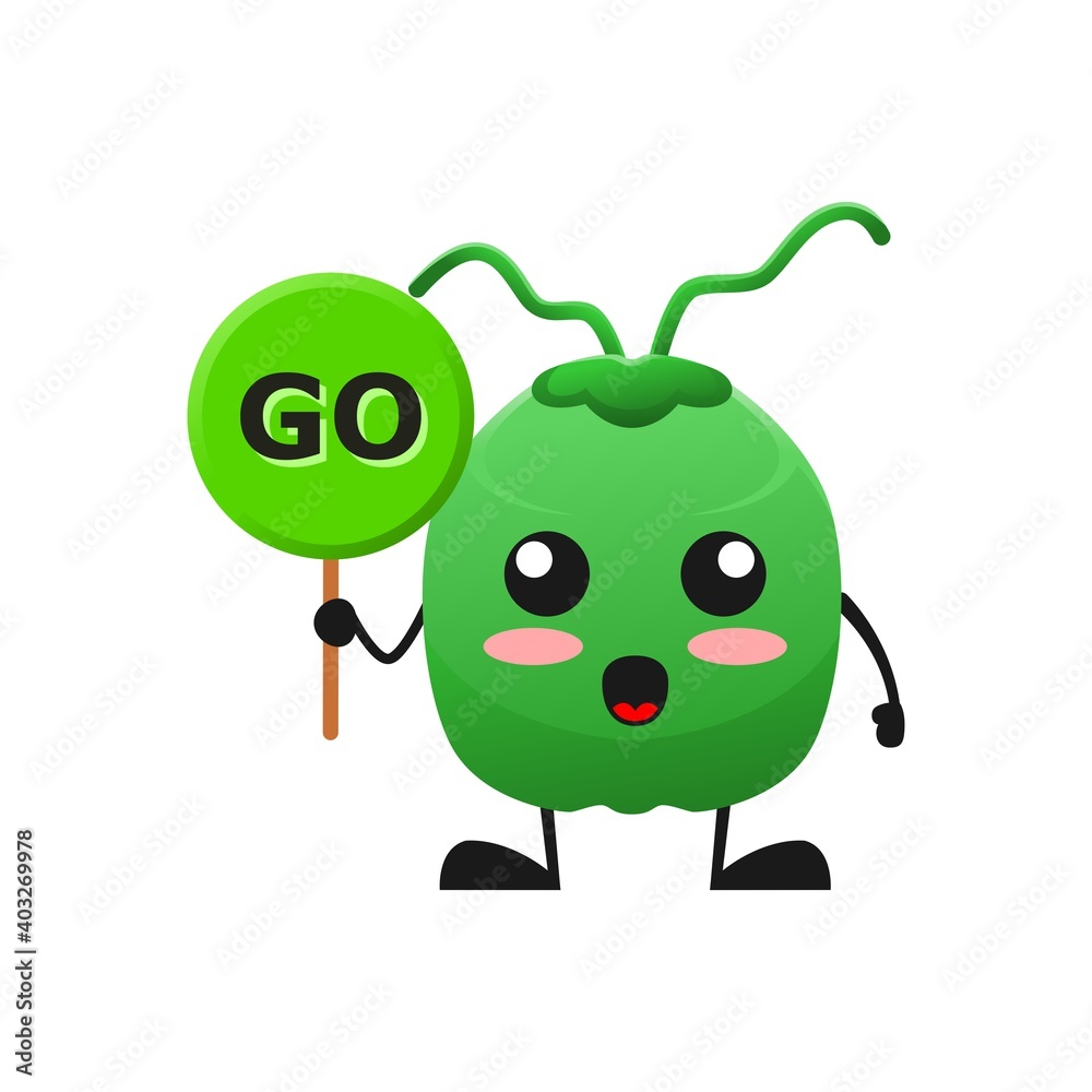 vector illustration of cute coconut fruit choice or character sign go. cute coconut fruit Concept White Isolated. Flat Cartoon Style Suitable for Landing Page, Banner, Flyer, Sticker. vector illustration of cute coconut fruit choice or character sign go. cute coconut fruit Concept White Isolated. Flat Cartoon Style Suitable for Landing Page, Banner, Flyer, Sticker.
