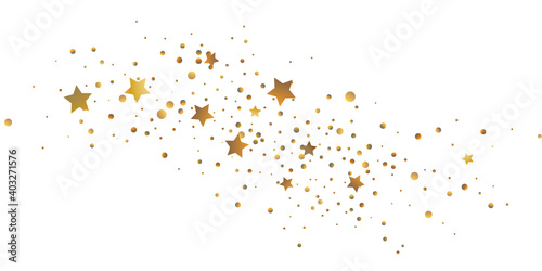 Golden casual confetti background.