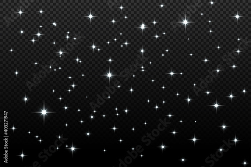 White sparks glitter special light effect © vectorizer88