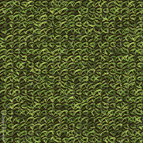 Green leaves texture seamless vector pattern. Surface print design for fabrics, stationery, scrapbook paper, gift wrap, textiles, backgrounds, and packaging.