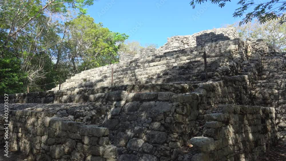 Mayan ruins in the Coba Archeological Area. Quintana Roo, Mexico. Mayan ruins in the Coba Archeological Area. Quintana Roo, Mexico.