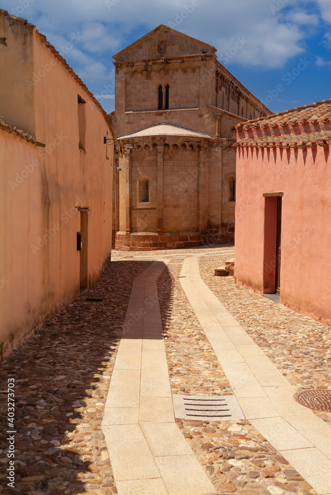 Tratalias, Sardinia, Italy - July 2011, Cathedral Santa Maria of Monserrato