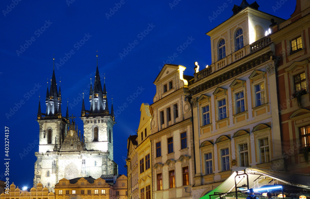 Old Town square in Prague, Czech Republic