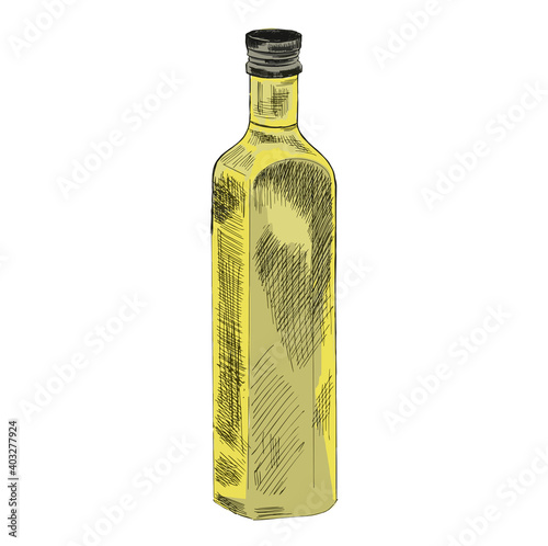 Olive oil bottles realistic. Vector extra virgin avocado, pomace or olive and sesame seeds oil bottle with metal green lid