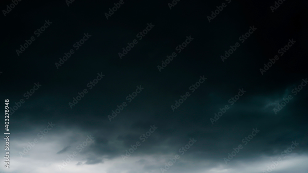 Pre-stormy sky Black background Malaysia Thailand border
