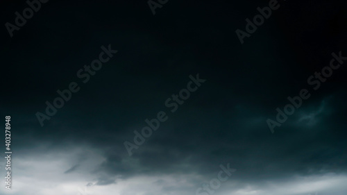 Pre-stormy sky Black background Malaysia Thailand border