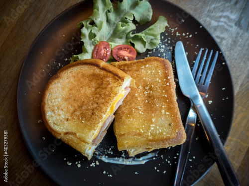 Sausage sandwich.