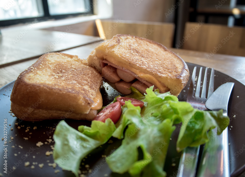 Sausage sandwich.