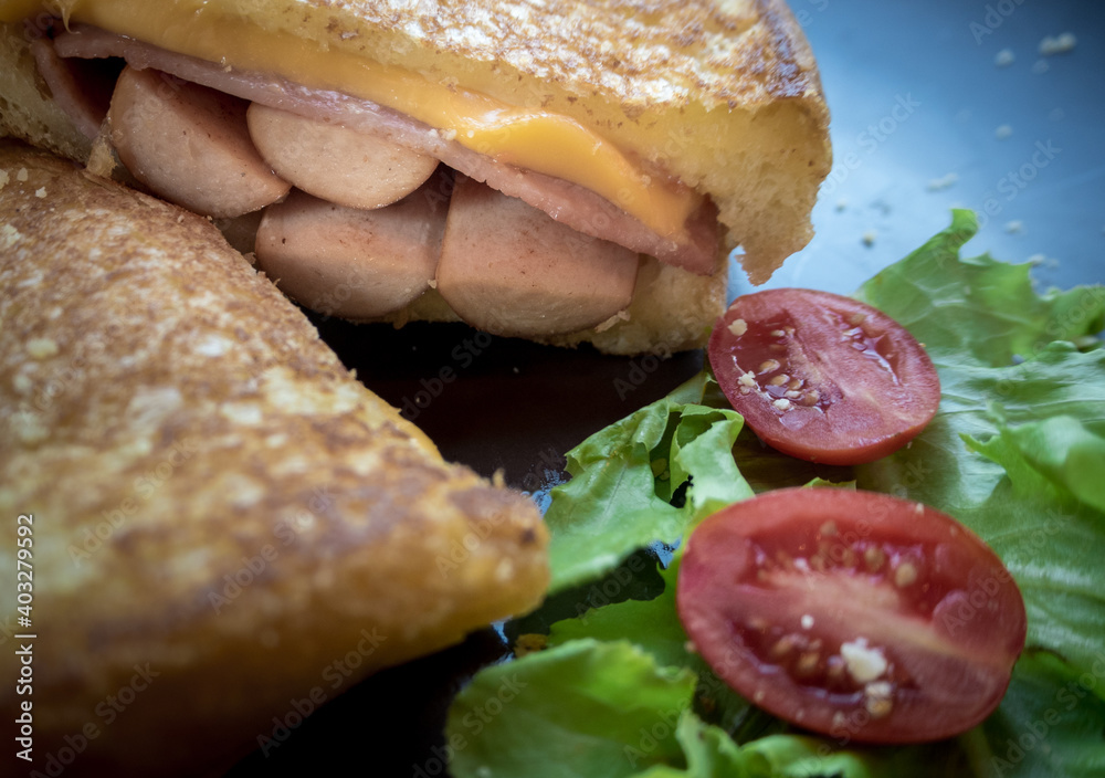 Sausage sandwich.