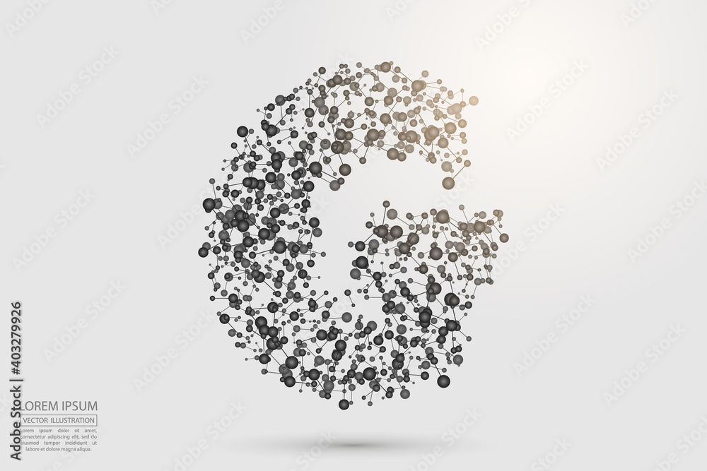 English letters abstract font consists 3d of triangles, lines, dots and connections. Vector illustration EPS 10. English letters abstract font consists 3d of triangles, lines, dots and connections. Vector illustration EPS 10.