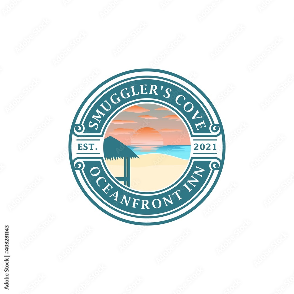 Sunset logo design vector Sunset logo design vector
