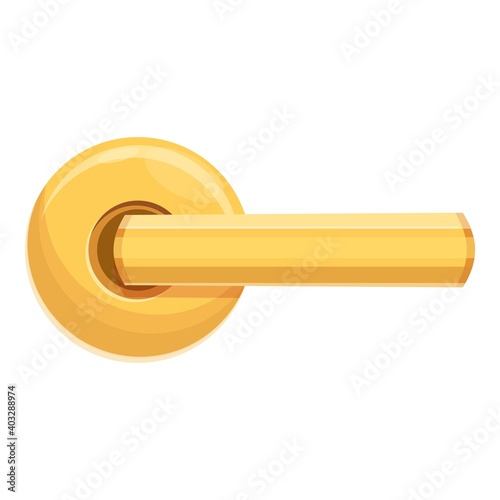 Doorway door handle icon. Cartoon of doorway door handle vector icon for web design isolated on white background