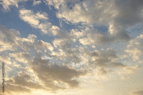 Fototapeta Naklejka Na Ścianę i Meble -  The beautiful sky at sunset time