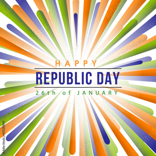 Illustration of Indian republic day,26th January.