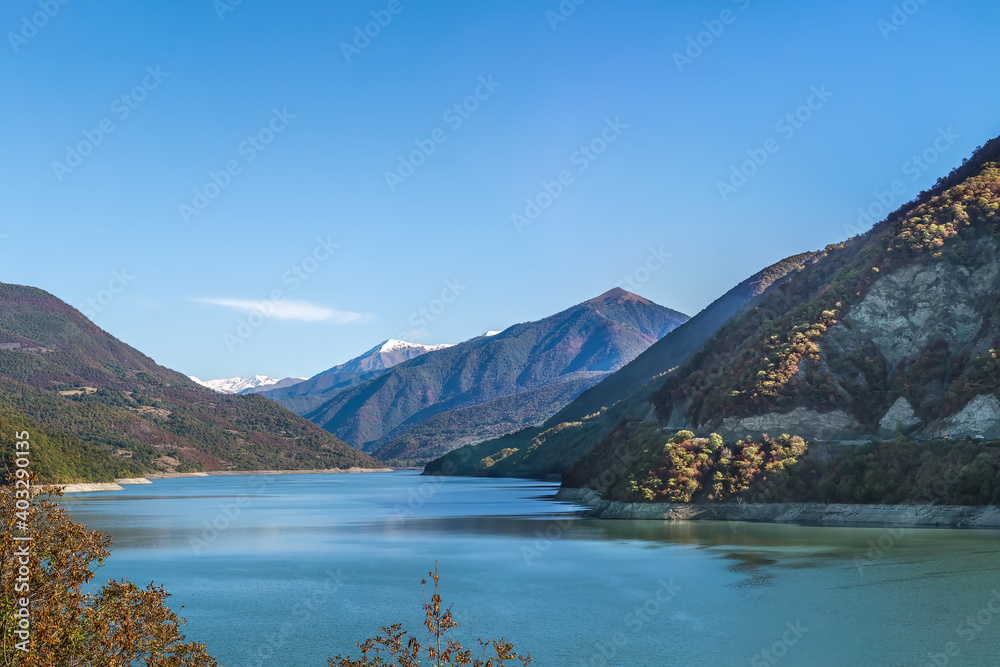 Zhinvali reservoir, Georgia
