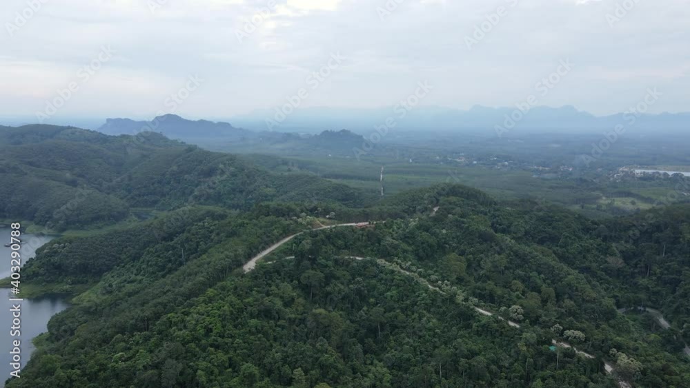 Aerial view important viewpoint at Cheow Lan Dam (Ratchaprapa Dam),Important tourist attractions Surat Thani, Thailand. Aerial view important viewpoint at Cheow Lan Dam (Ratchaprapa Dam),Important tourist attractions Surat Thani, Thailand.