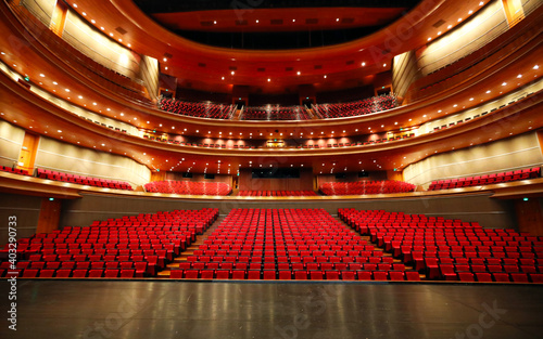 Empty auditorium in the great theatre  photo