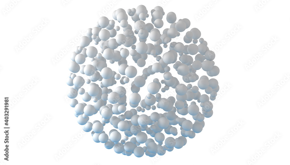 Abstract 3d spheres floating in a circle. 3D illustration Abstract 3d spheres floating in a circle. 3D illustration
